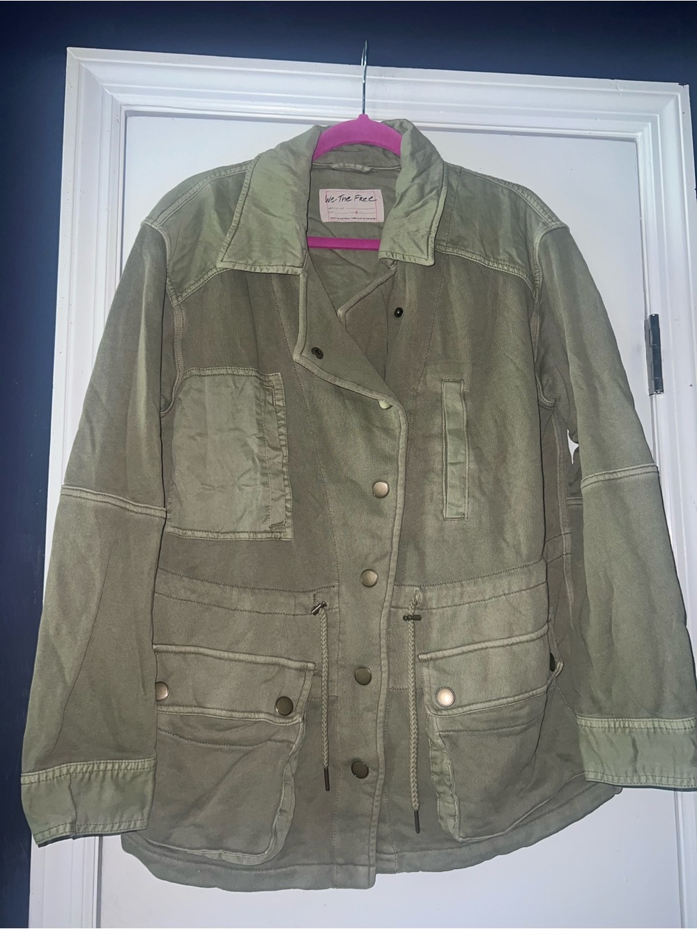 We The Free Olive Green Utility Field Jacket